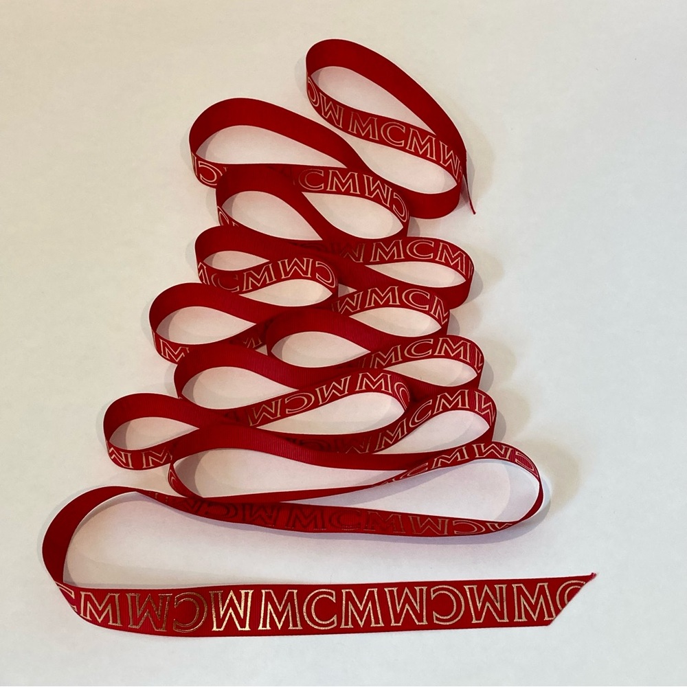 MCM JUST Red Logo Ribbon - Picture 5 of 5
